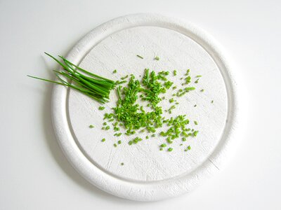 Vegetables chives still life
