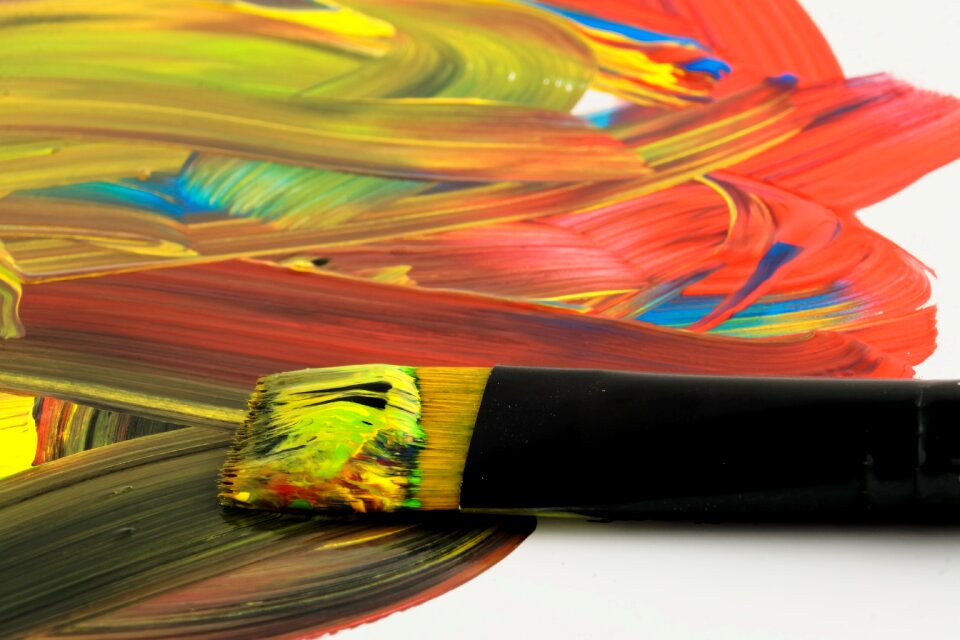 Tempera art painting