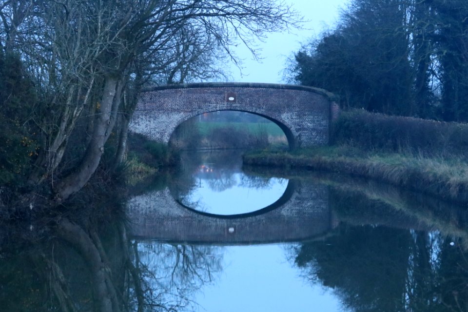 Bridge 157 at dusk.