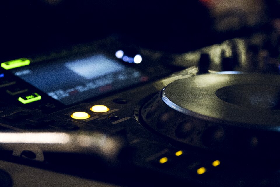 Musical dj recording photo