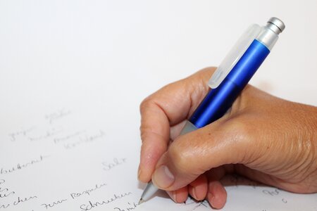 Pen hand message