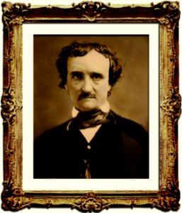Edgar Allan Poe restored & reframed photo