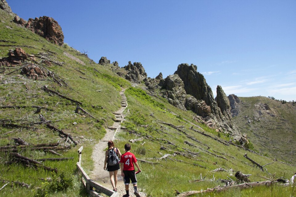 Hiking mountain adventure
