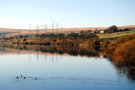 Scenic lake horizon