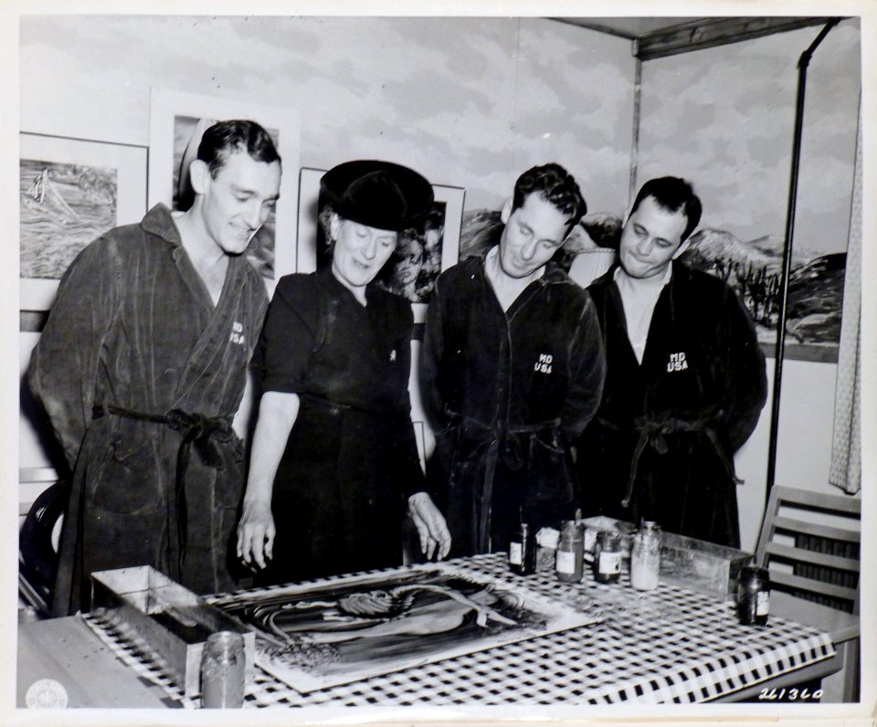 Fort Custer, MI Finger Painting in 1944
