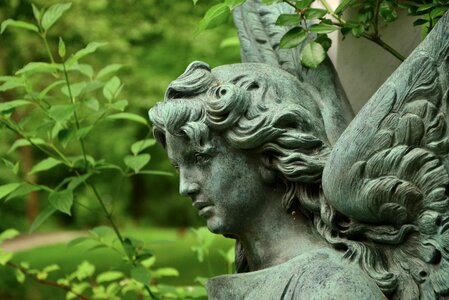 Statue engelskopf angel face