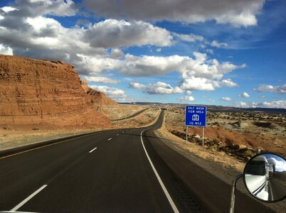 Blue clouds highway