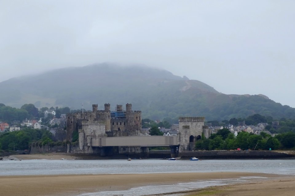 Misty Conwy Castle photo