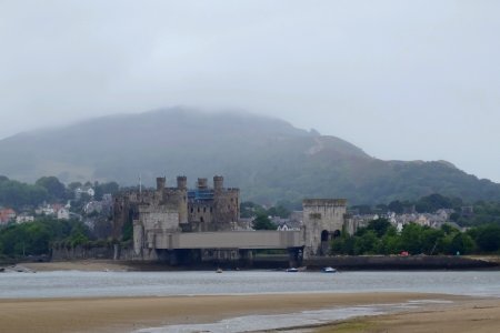 Misty Conwy Castle photo