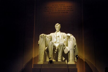 Abraham lincoln memorial president photo