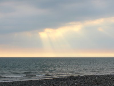 Natures Spotlight over Cardigan Bay photo