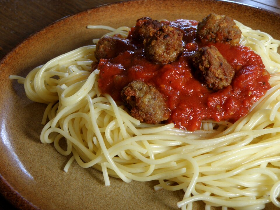 Lunch italian food tomato sauce