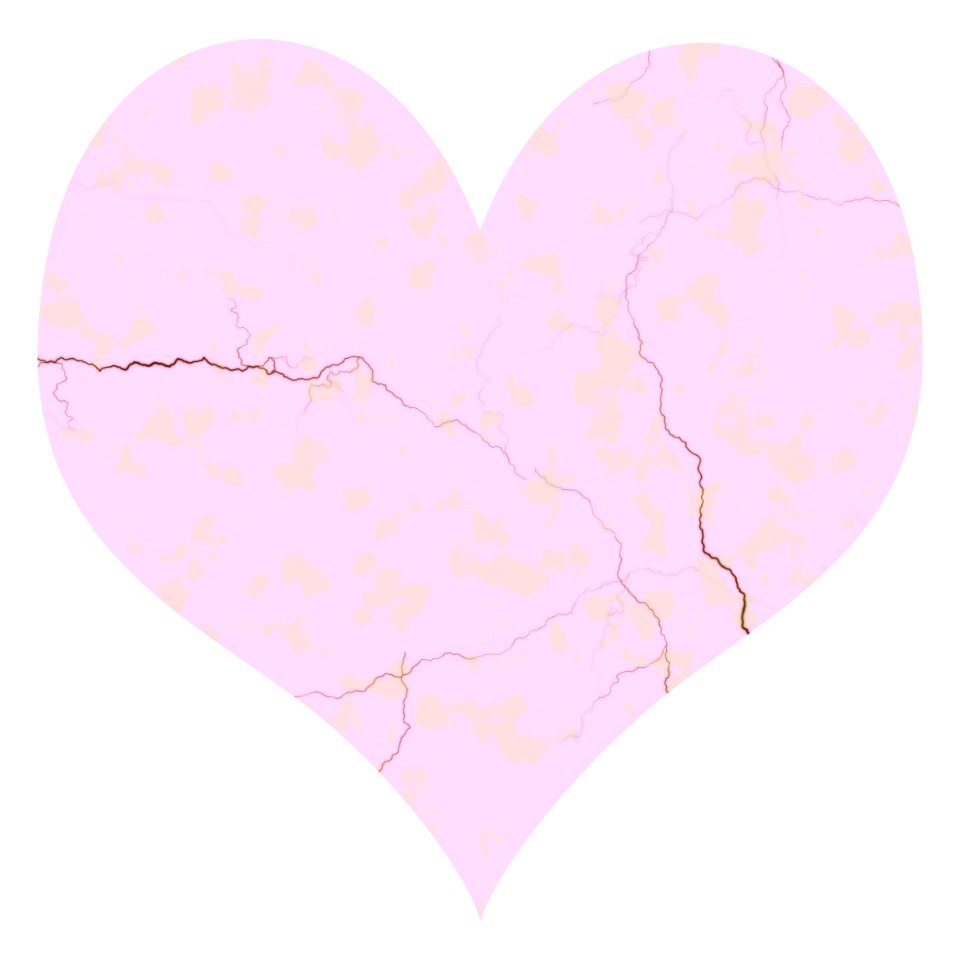 Heart with cracks