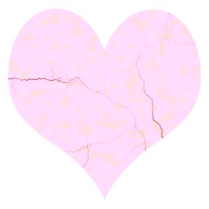 Heart with cracks