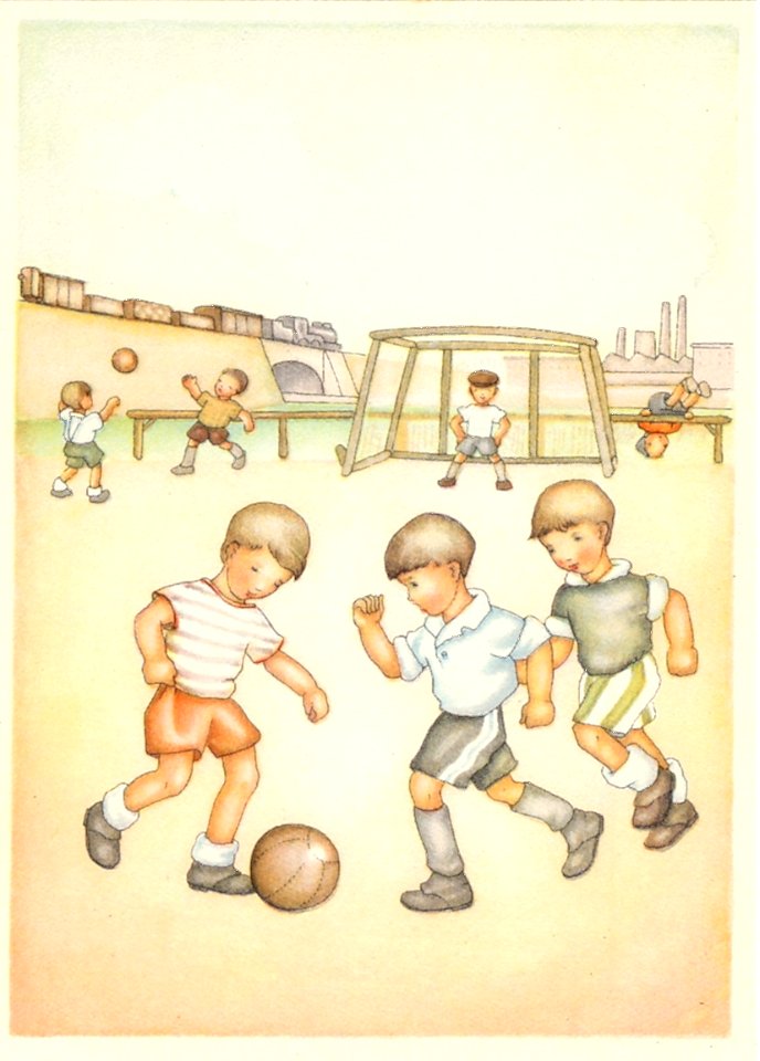 Fröhliche Jugend bei Spiel und Sport