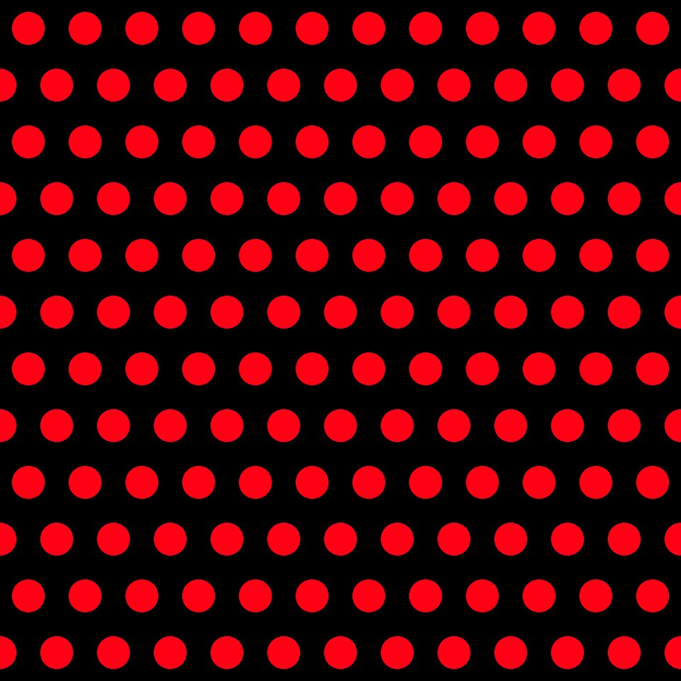 Template with circles