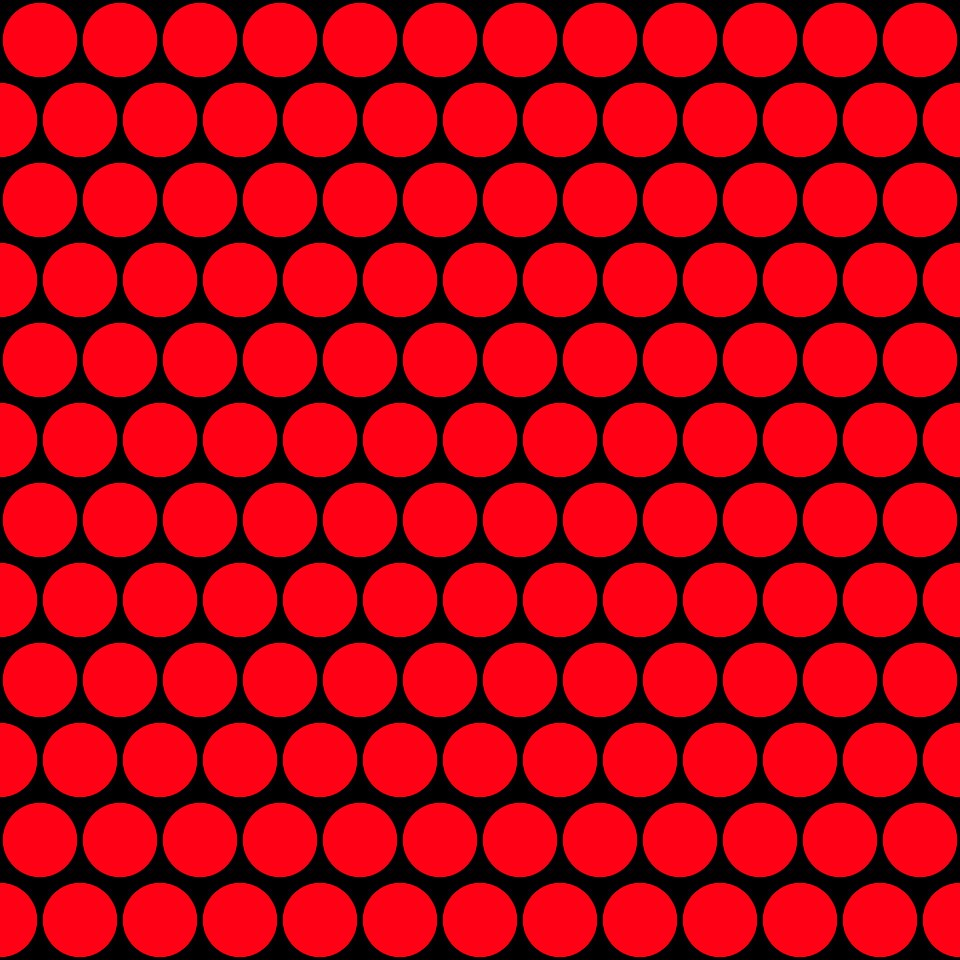 Template with circles