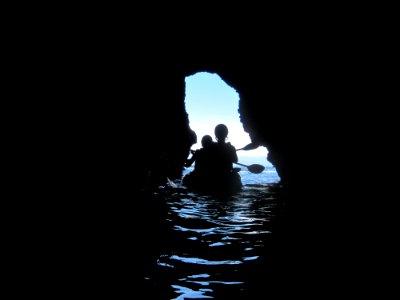 CINMS - sea cave kayakers