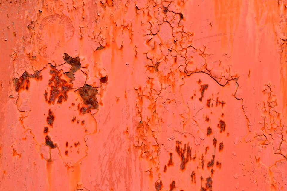 sheet with rust stains