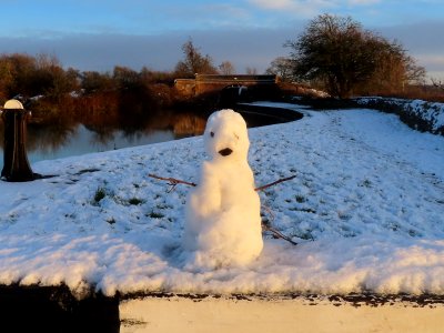 Lock 56 Snowman photo