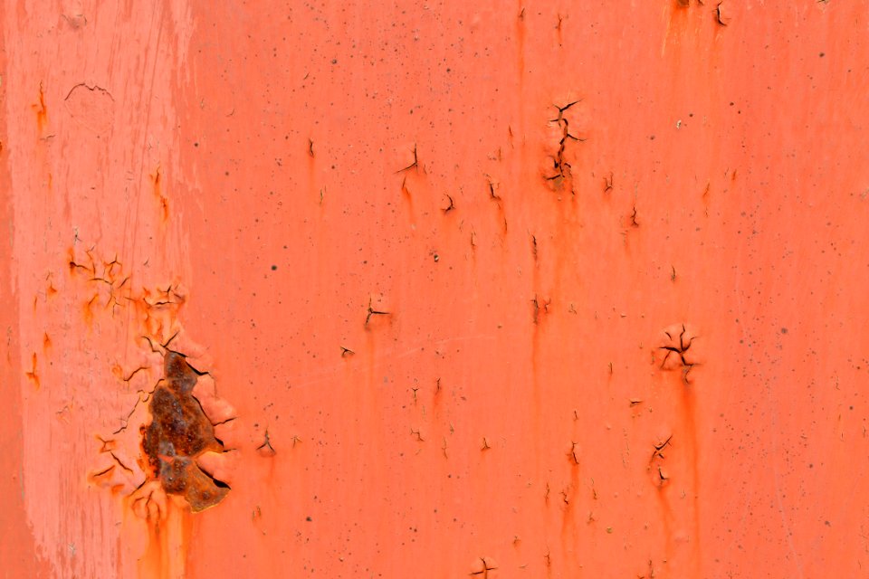 sheet with rust stains