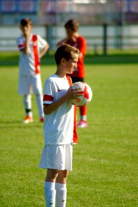 Young people sport football
