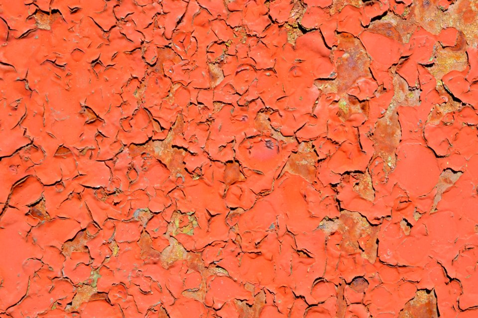 sheet with rust stains