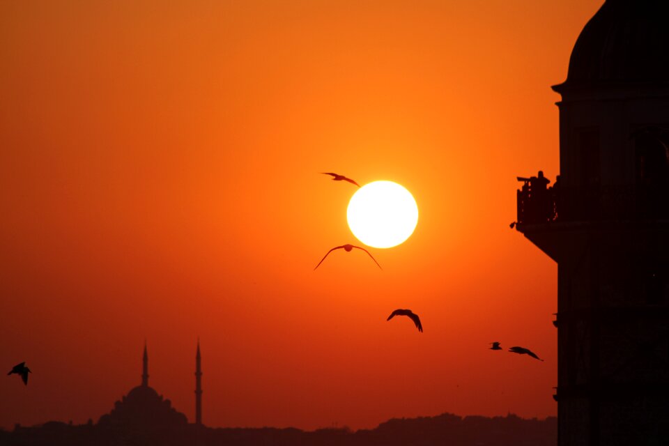 Istanbul the minarets sea coast