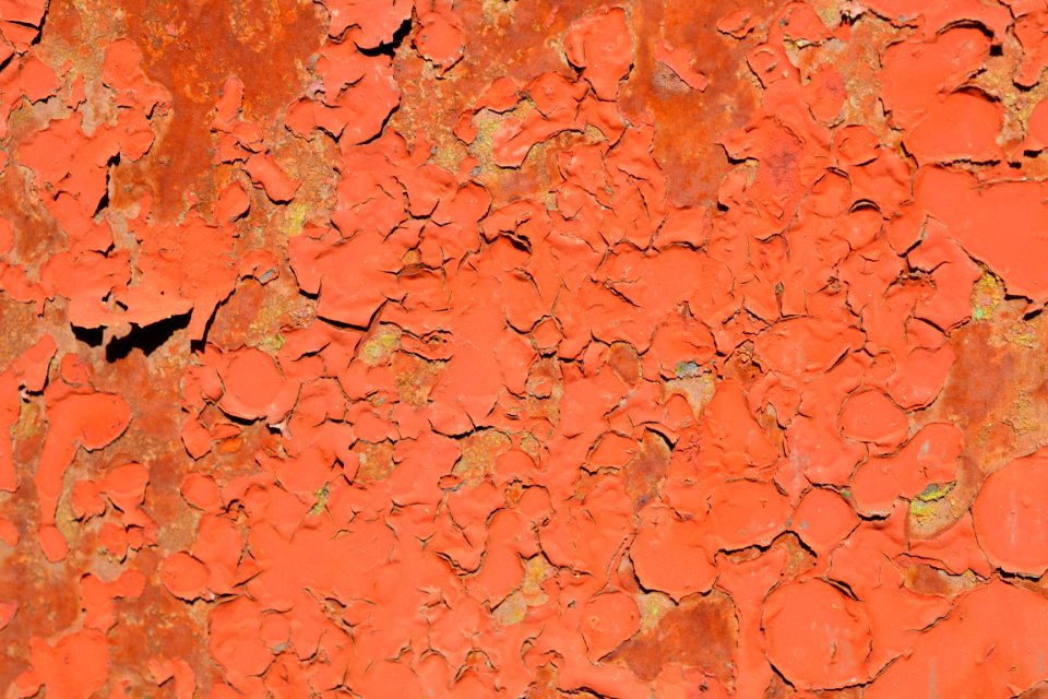 sheet with rust stains