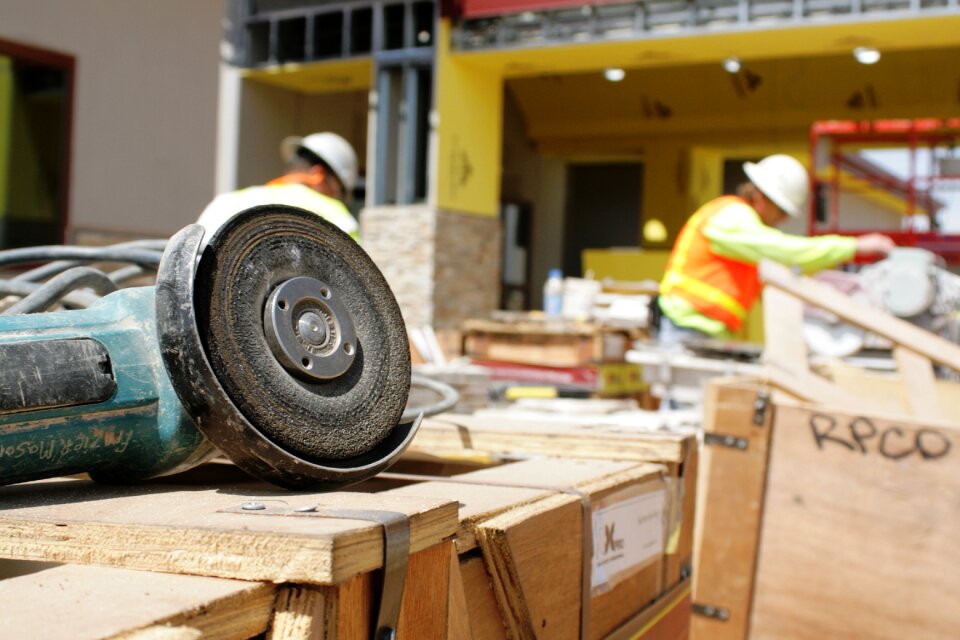 Workers equipment grinder photo