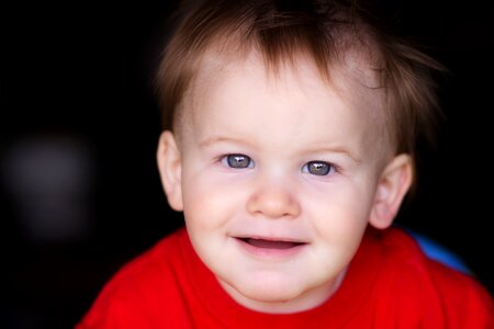Happy infant child photo