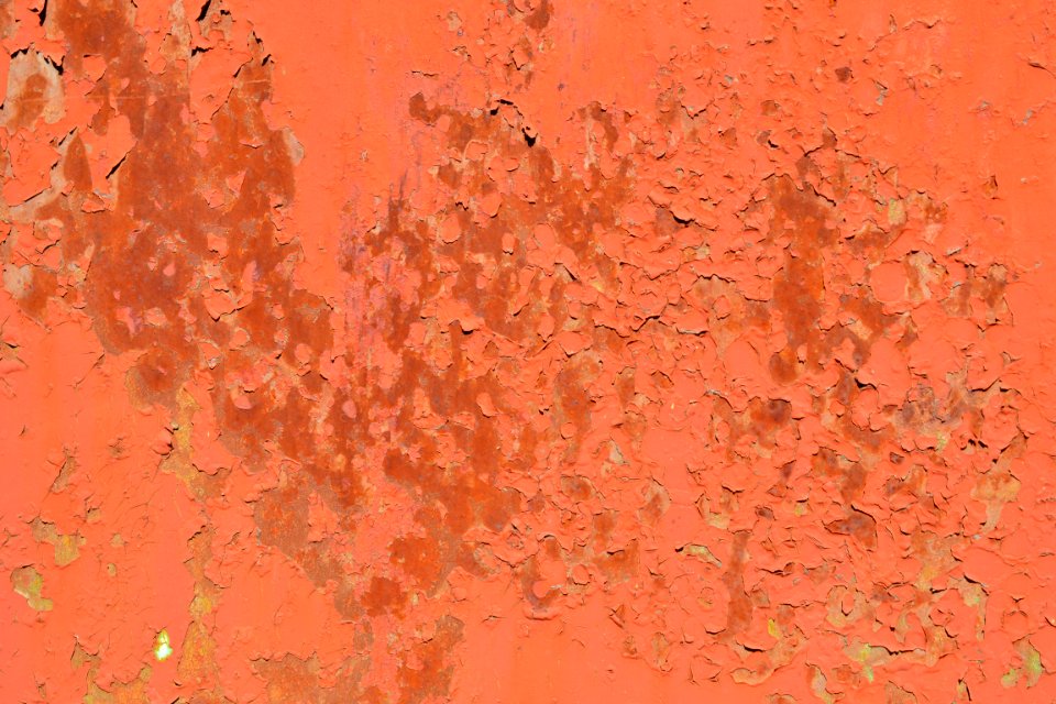 sheet with rust stains