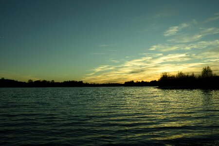 Sky turquoise sunset