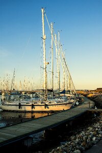 Yacht port sailboats