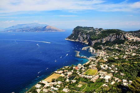 Port amalfi coast summer photo