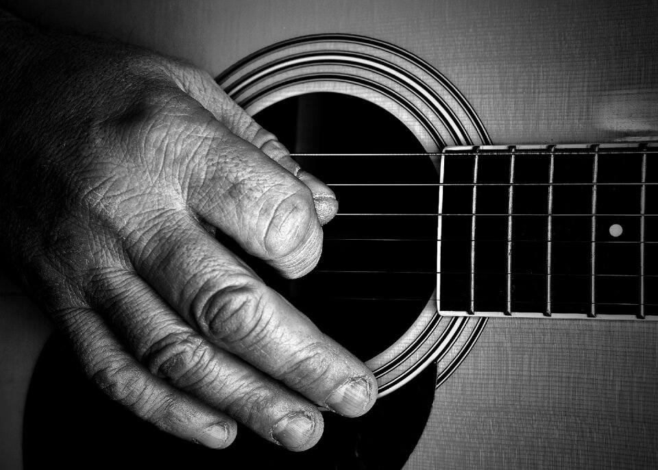 Acoustic artist man