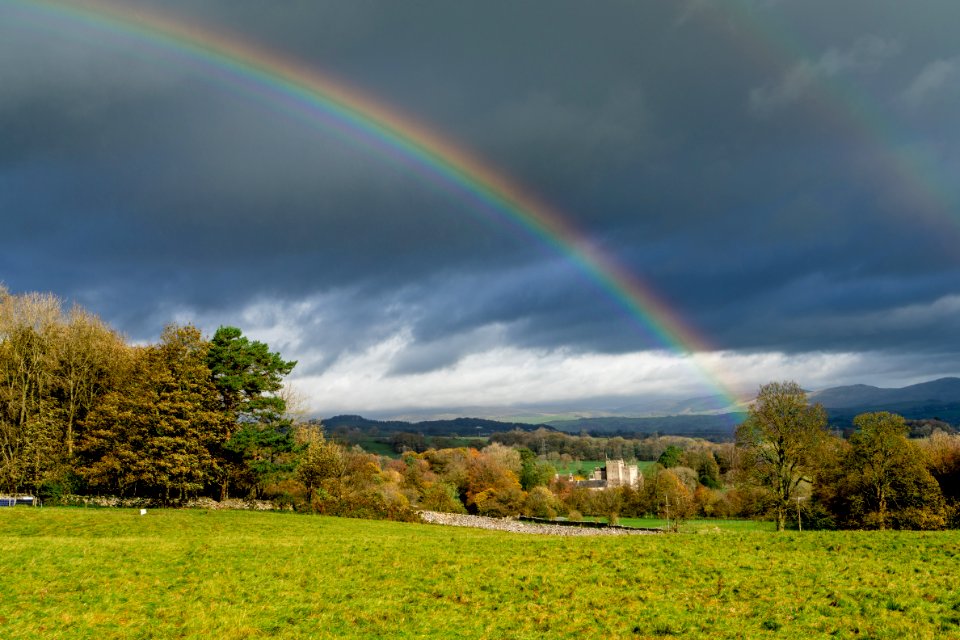 Rainbow over Sizergh Castle (2 of 2)