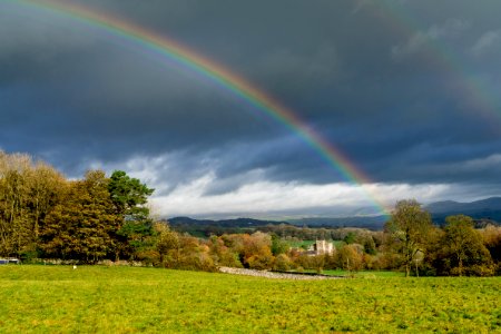 Rainbow over Sizergh Castle (2 of 2)