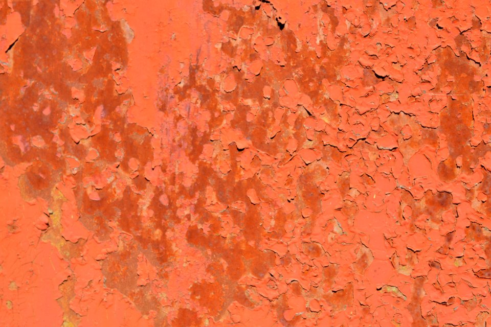sheet with rust stains