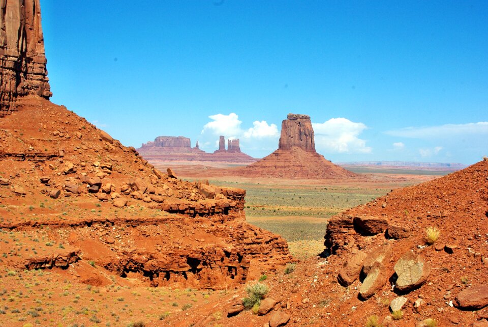 Monument valley desert rocks