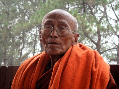 Buddhism burma old man