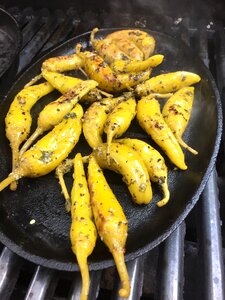 Barbecue summer cast iron skillet