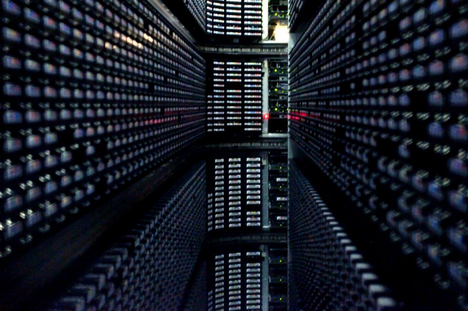 Interior of StorageTek tape library at NERSC (2)