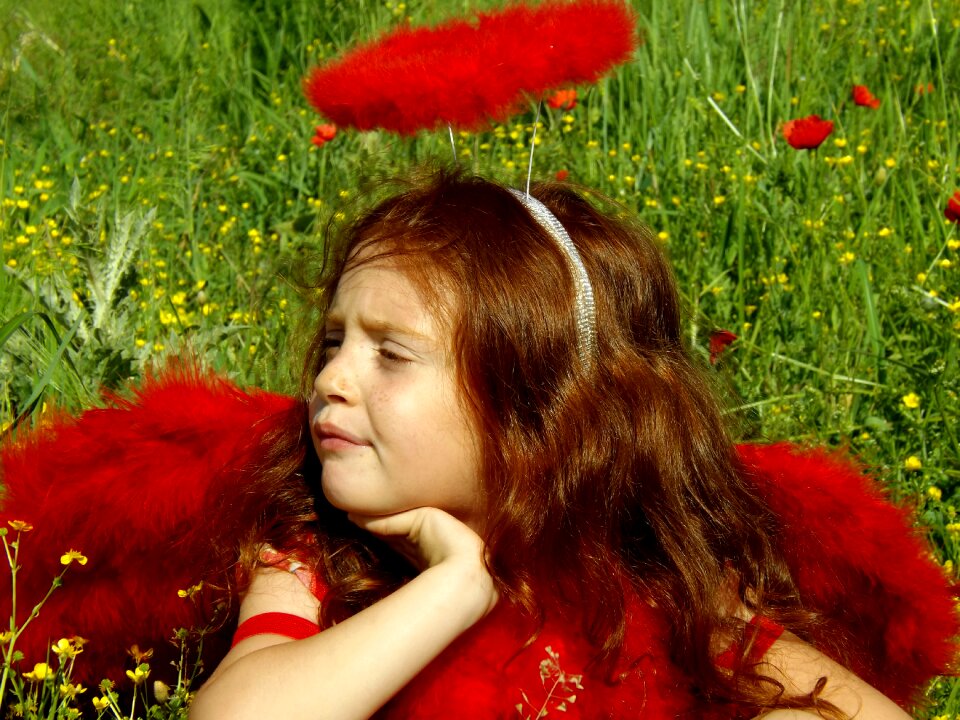 Angel red hair camp