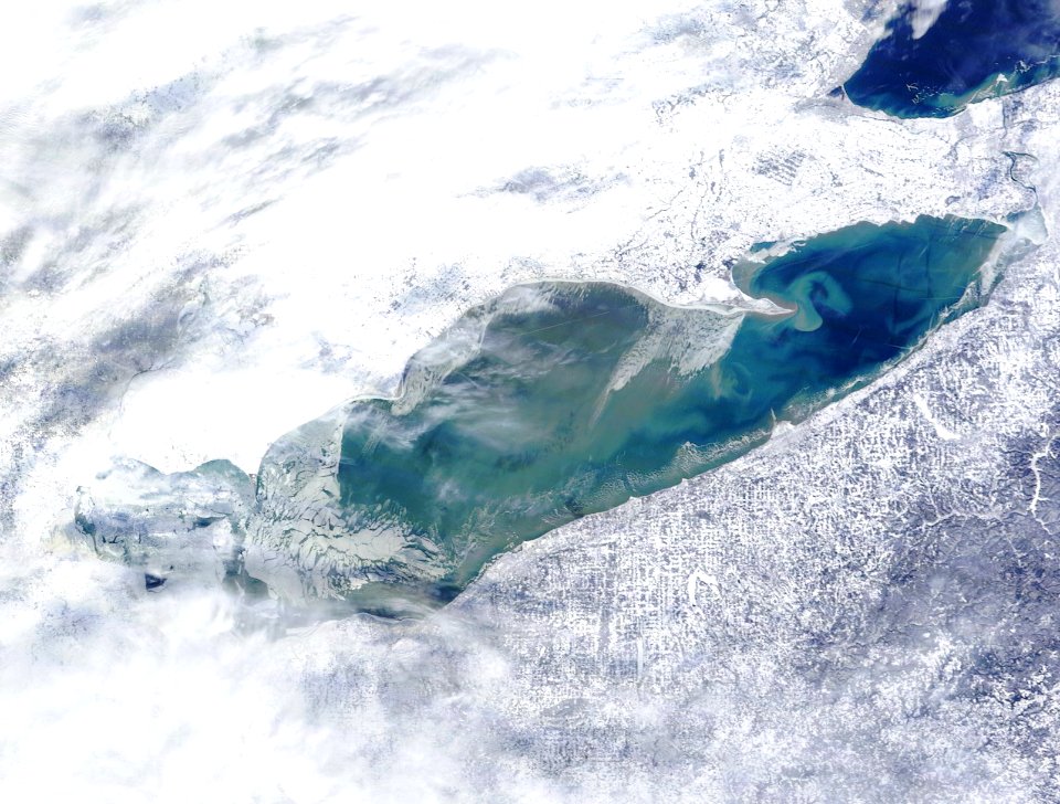 MODIS satellite image - Lake Erie