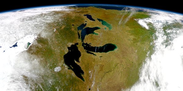 Great Lakes MODIS image