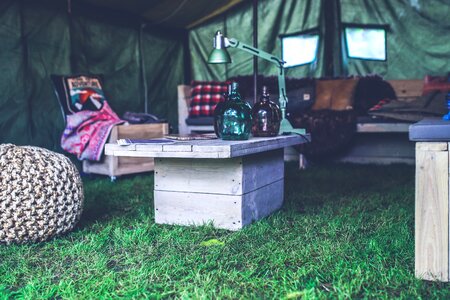 Tent wood wooden