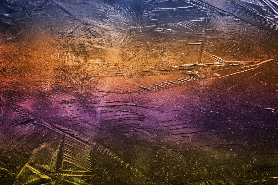 Frozen water light light reflection