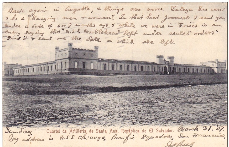 Cuartel de Artilleria de Santa Ana, 1907