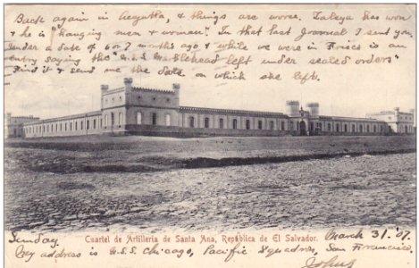 Cuartel de Artilleria de Santa Ana, 1907